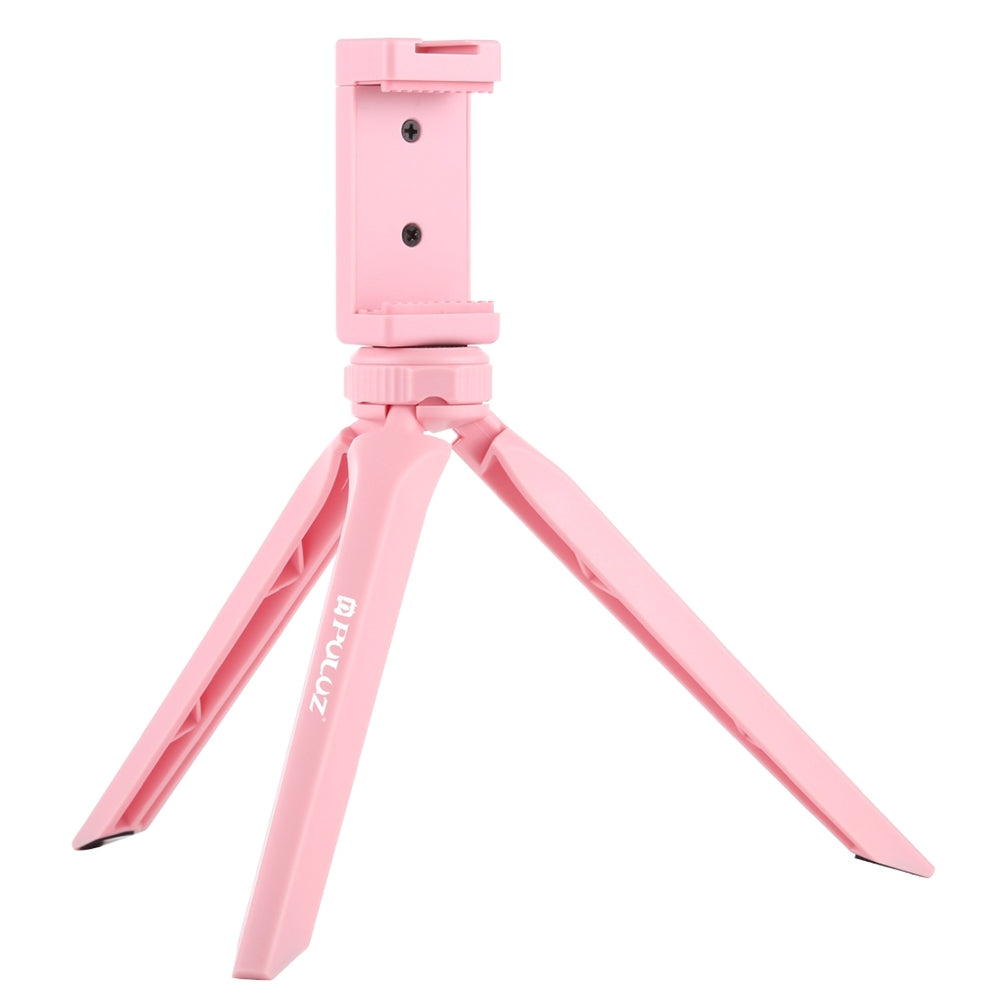 Tripod Mount with Phone Clamp for Smartphones - Pink