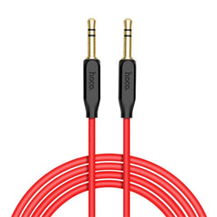 HOCO Genuine Best Quality 3.5 mm Stereo Audio Aux Cable Red