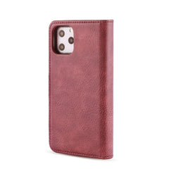 iPhone 11 Pro Case Detachable 2-in-1 Split Leather - Wine Red