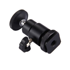 Cold Shoe Tripod Head 1/4 inch Tripod Screw Head with Lock