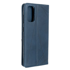 Samsung Galaxy S20 Case Rhombus Texture Wallet - Blue