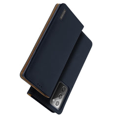 Samsung Galaxy Note 20 Case Made With PU Leather and TPU - Blue