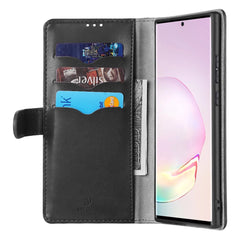 Samsung Galaxy Note 20 Case With PU Leather and Soft TPU - Black