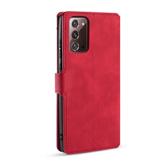 Samsung Galaxy Note 20 Case Made With PU Leather + TPU - Red