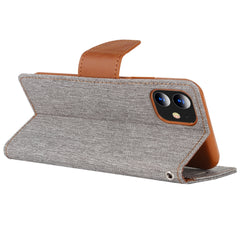 iPhone 12 Mini Case With Made PU Leather and TPU - Grey