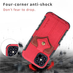 iPhone 12 Mini Case With Four Card Slots - Red