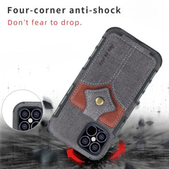 iPhone 12 Mini Case With Soft TPU and PU Leather - Black