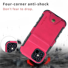 iPhone 12 Pro Max Case Cloth Texture + TPU Protective Red