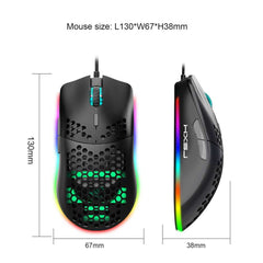 Gaming Mouse Wired 6 Keys RGB Lighting Programmable