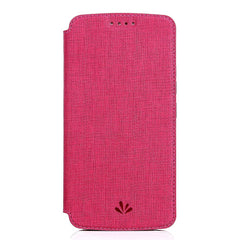 iPhone XS Max Case VILI DMX Cross Texture PU Leather - Rose