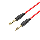 HOCO Genuine Best Quality 3.5 mm Stereo Audio Aux Cable Red