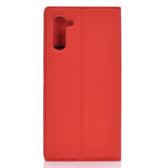 Samsung Galaxy Note 10 Case Ultra-thin PU Leather Wallet - Red