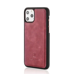 iPhone 11 Pro Case Detachable 2-in-1 Split Leather - Wine Red