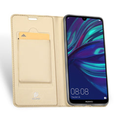 Huawei Y7 Pro 2019 Case Made With PU Leather + TPU - Gold