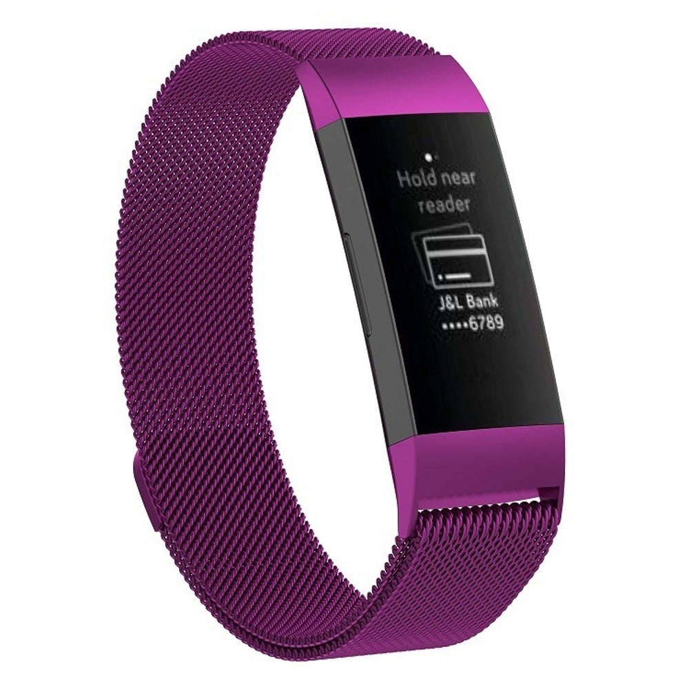 Magnet Strap for FITBIT Charge 3 With Stainless Steel