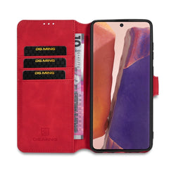 Samsung Galaxy Note 20 Case Made With PU Leather + TPU - Red