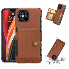 iPhone 12 Mini Case Made With PU Leather and TPU - Brown