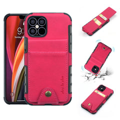 iPhone 12 Pro Max Case Cloth Texture + TPU Protective Red