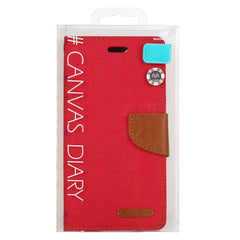 iPhone 12 Mini Case MERCURY GOOSPERY Canvas Diary - Red