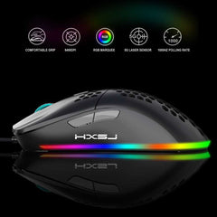 Gaming Mouse Wired 6 Keys RGB Lighting Programmable