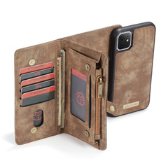 iPhone 11 Case CASEME Multi-slot Detachable Wallet - Brown