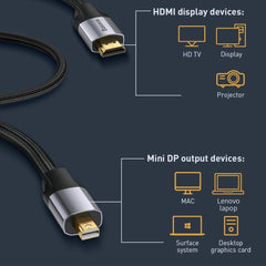 Mini DisplayPort to HDMI cable Baseus Enjoyment Series 4K - 2M