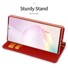 Samsung Note 20 Ultra Case Made With PU Leather + TPU - Red