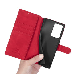 Samsung Galaxy Note 20 Ultra Case DG.MING Secure Flip Wallet - Red