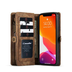 iPhone 12 Pro Max Case With Multi-slot Detachable - Brown