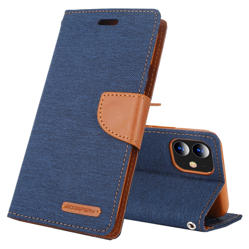 iPhone 12 Mini Case MERCURY GOOSPERY Canvas Diary - Navy Blue