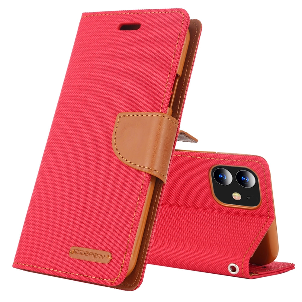 iPhone 12 Mini Case MERCURY GOOSPERY Canvas Diary - Red