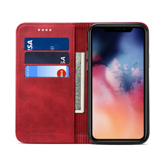 iPhone 11 Pro Max Case SUTENI With PU Leather and TPU - Red