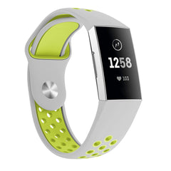 Two-color Wrist Strap for Fitbit Charge 3 Made With Silicone