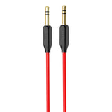 HOCO Genuine Best Quality 3.5 mm Stereo Audio Aux Cable Red