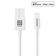 Lightning Cable HAWEEL MFI Certified 1M - White