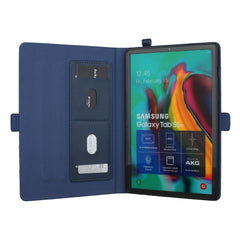 Samsung Tab S5e Case PU Leather With Pen Slot - Blue