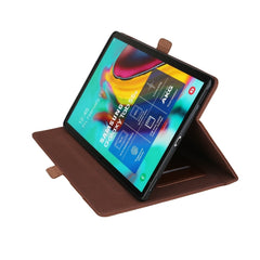 Samsung Tab S5e Case PU Leather with Pen Slot - Dark Brown