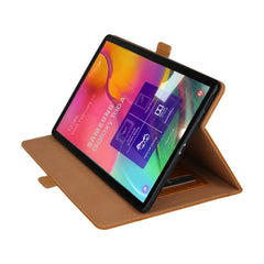 Samsung Tab A 10.1 Case PU Leather Flip Wallet - Brown