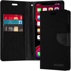 iPhone 12 Pro Max Case MERCURY GOOSPERY Canvas Diary - Black