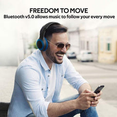 Wireless Headphones Bluetooth Deep Base PROMATE - Blue