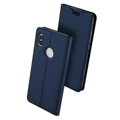 Xiaomi Redmi S2 Case Made With PU Leather and TPU - Dark Blue