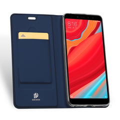 Xiaomi Redmi S2 Case Made With PU Leather and TPU - Dark Blue