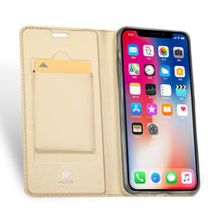 iPhone XS Max Case Made With PU Leather and TPU - Gold