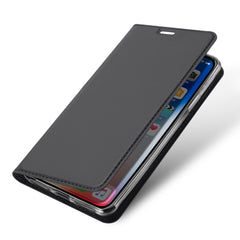 iPhone XS Max Case Made With PU Leather + TPU - Grey