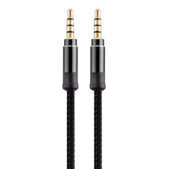 Aux Cable Gold-Plated 3.5 mm Stereo Audio 1.5M - Black