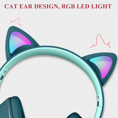 Gaming Headphones Cat ear design, cute and fashionable - Pink