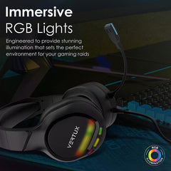 Gaming Headphones Over-Ear Wired Ergonomic Noise Isolating VERTUX