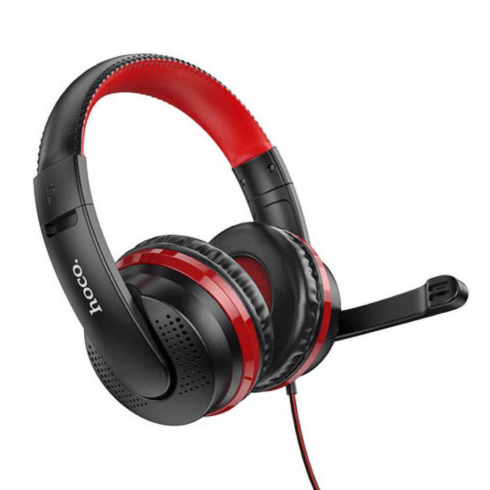 HOCO Gaming Headphones With Mic - Red