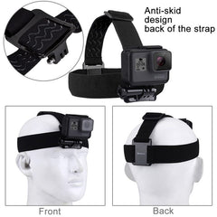 Head Strap Anti-skid design PULUZ for GoPro, Insta360 ONE R, DJI Osmo Action