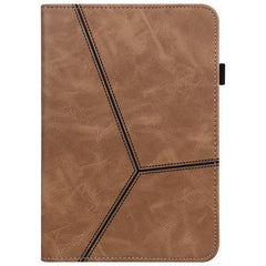 iPad Air 2022 / 2020 Case Embossed Striped Ultra-thin - Brown